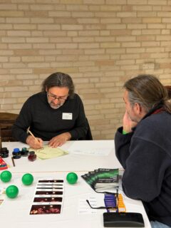 Zuheir Elia zeigt Kalligrafiekunst