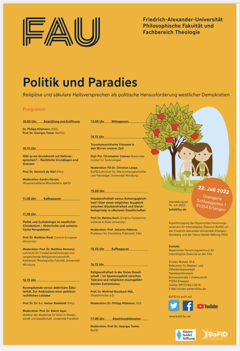 Looking back: Conference on “Politics and Paradise”