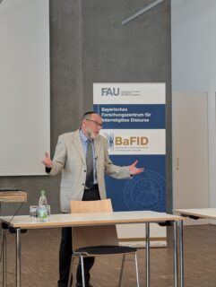 Prof. Howard Kreisel, Ben-Gurion University of the Negev, Israel, with his lecture on “The Concept of Prophecy in Judaism”